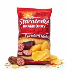 Staročeské brambůrky klobásové 80g